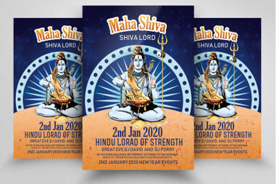 Maha Shivratri Hindu Religionl Flyer