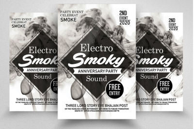 Electro Smoke Party Flyer/poster