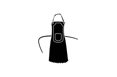 Kitchen Apron Solid Flat Icon