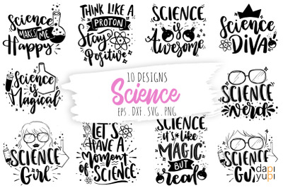 Science SVG Bundle, Science Quotes Bundle