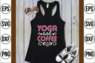 yoga and coffee svg cut file