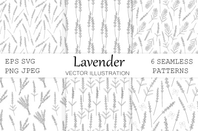 Lavender graphics pattern. Lavender coloring pattern