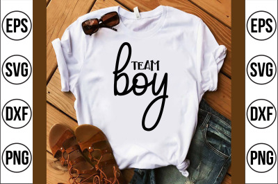 team boy svg cut file