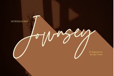 Jownsey Signature Script Font