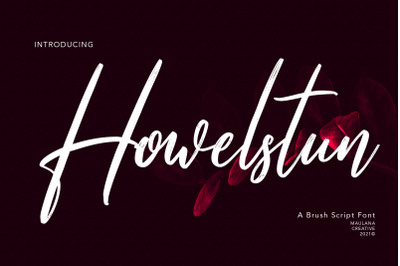 Howelstun Brush Script Font