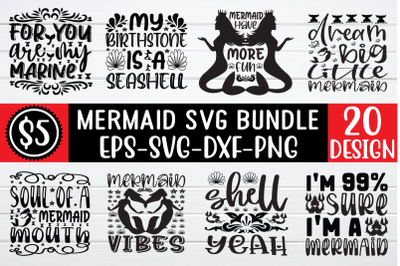 mermaid svg bundle