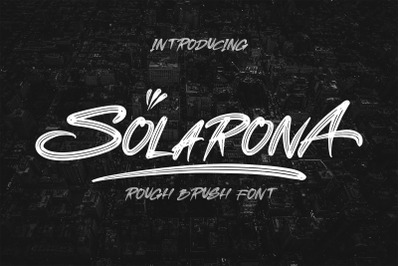 SOLARONA - Brush Font