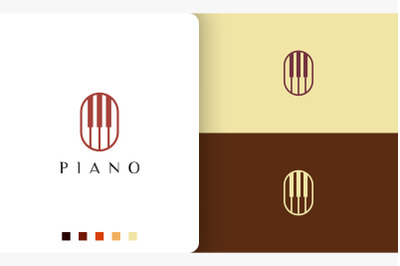 piano logo minimalist and modern style