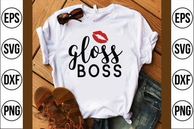 gloss boss svg cut file