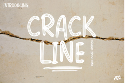 CRACKLINE - Brush Font
