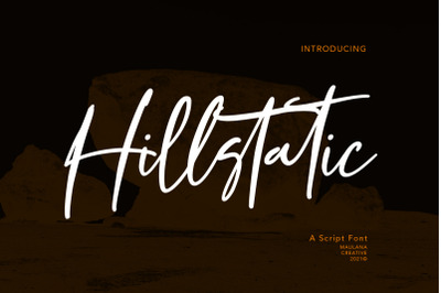 Hillstatic Script Font