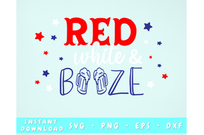 Red White and Booze SVG