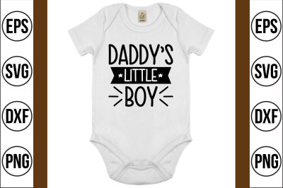 daddy&#039;s little boy svg cut file