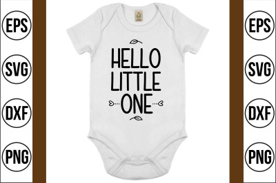 hello little one svg cut file