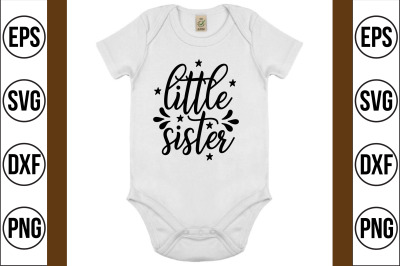 little sister svg cut file