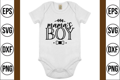 mama&#039;s boy svg cut file