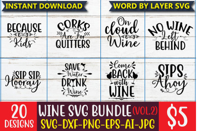 Wine SVG Bundle