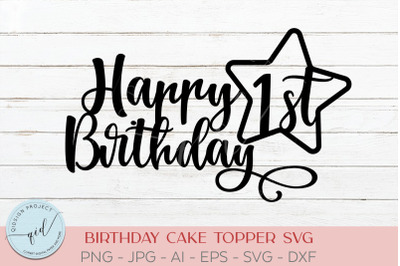 Birthday Cake Tropper SVG