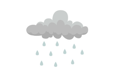 Rain Cloud Flat Icon