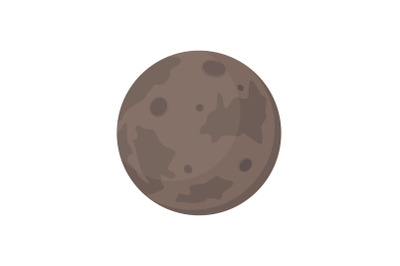 Planet Merkurius Flat Icon