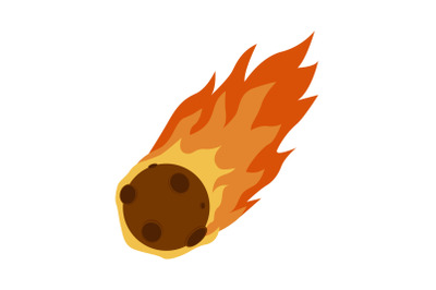 Meteor Celestial Body Flat Icon