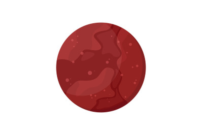 Planet Mars Flat Icon