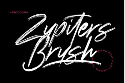 Zupiters Brush Font