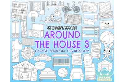 Around the House 3 - Digital Stamps