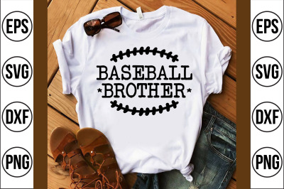 baseball brother svg cut file