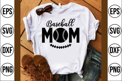 baseball mom svg cut file