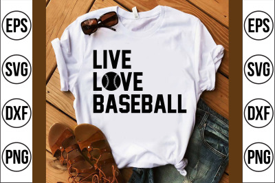 live love baseball svg cut file