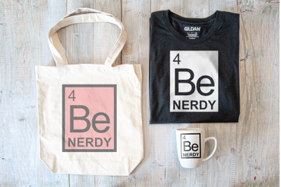 Periodic Table Be Nerdy | SVG | PNG | DXF | EPS