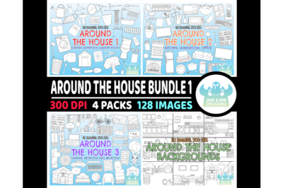 Around the House Digital Stamps Bundle 1 - Lime and Kiwi Designs