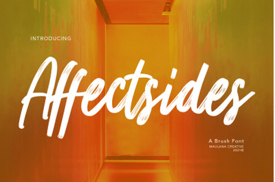 Affectsides Brush Font