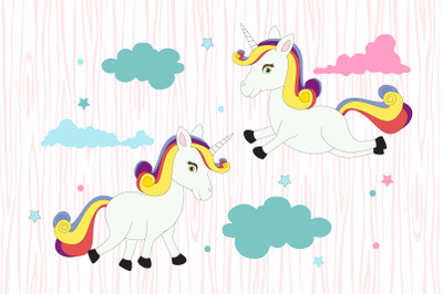 cute unicorn animal cartoon