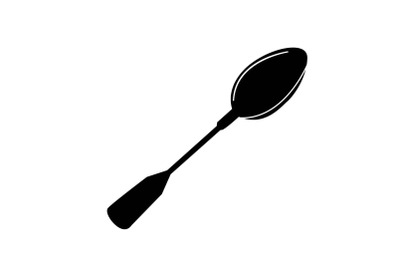 Kitchen Spoon Solid Flat Icon