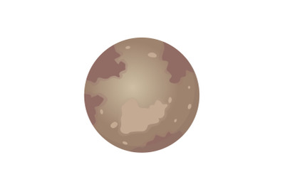 Planet Pluto Flat Icon