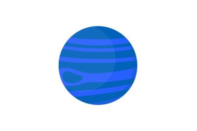 Planet Neptunus Flat Icon