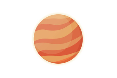 Planet Venus Flat Icon