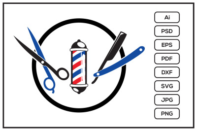 Barber shop symbol