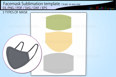 Face mask template