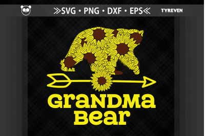 Grandma Bear Father&amp;&23;039;s Day Sunflower