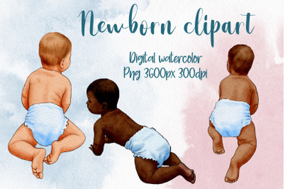 Newborn Clipart, Baby Clipart