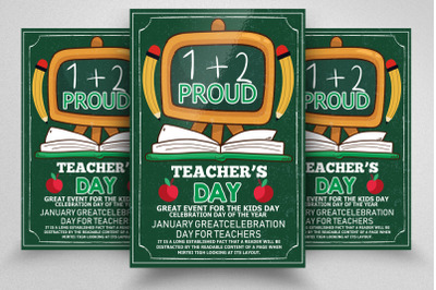 Teacher&#039;s Day Flyer/Poster