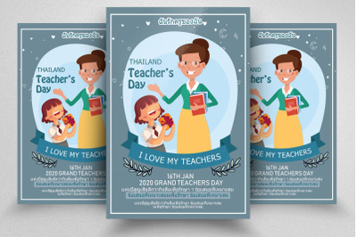 Teacher&amp;&23;039;s Day Thailand Flyer