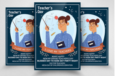 Teacher&#039;s Day Flyer/Poster