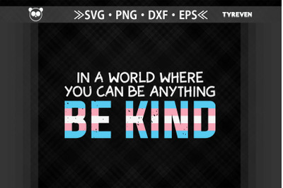 Where You Can Be Anything Trans Be Kind