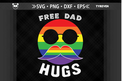 Free Dad Hugs LGBTQ Proud LGBTQ Rights