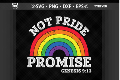 Not Pride Promise Genesis 9:13 LGBTQ