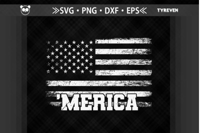 Merica 4th of July USA Flag Patriotic